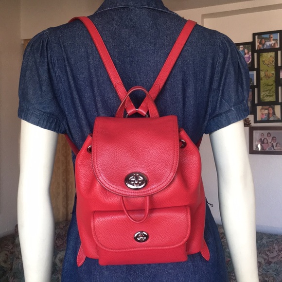 coach turnlock rucksack backpack